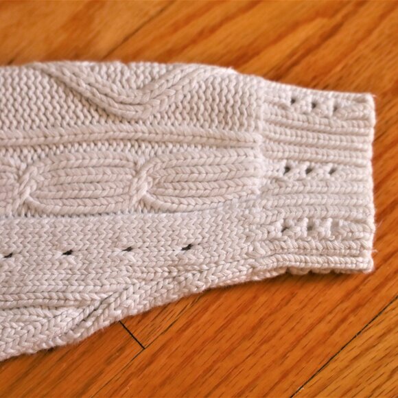 Vintage Eddie Bauer Women's Cable Knit Cardigan - Picture 3 of 5